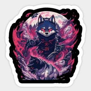 Wolf Warrior Sticker